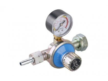 69907_Regulátor tlaku plynu 0,5-4bar manometr regulovatelný, vhodný pro plynové hořáky, W21,8