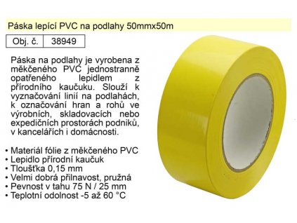 38949_Páska lepící PVC na podlahy 50mmx50m