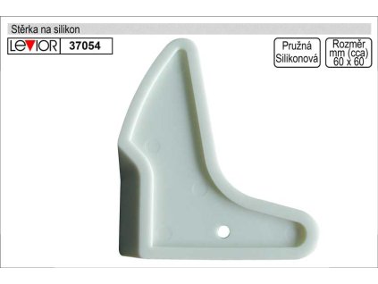 37054_Stěrka na silikon a akrylátové tmely, gumová, tvarovaná, špachtle