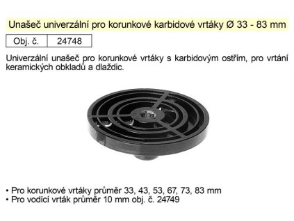 24748_Unašeč univerzální pro korunkové vrtáky průměr 33 - 83 mm