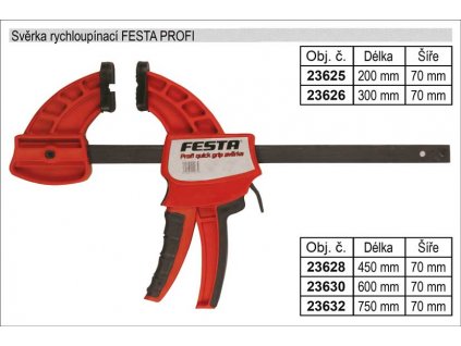 23630_Svěrka rychloupínací FESTA PROFI 600mm