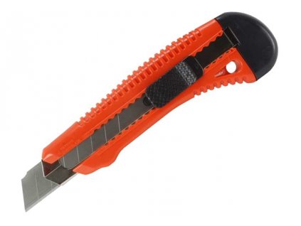 PKL296_Nůž žiletkový, ulamovací, šíře 18 mm, plastový, s kovovou výztuhou, Magg