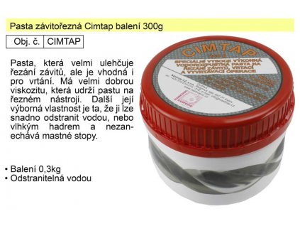 CIMTAP_Pasta závitořezná Cimtap balení 300g