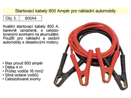 800A6_Startovací kabely 800 A, 6m