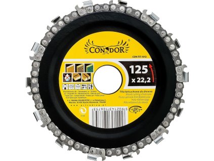CON-TIT-1012_CONDOR Řetězový kotouč na dřevo 125mm