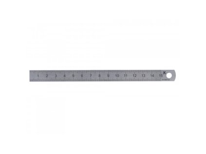 1019_KMITEX Měřítko ocelové tenké ohebné 1000x20x0,5mm - INOX, laserový popis ČSN 25