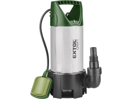 MA414162_EXTOL CRAFT Kalové čerpadlo ponorné nerezové na znečištěnou vodu, 1100W, 15000l/h 414162