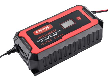 MA8897303_EXTOL PREMIUM Nabíječka baterií, autonabíječka řízená mikroprocesorem, 12V/6V, 8A 8897303