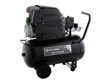 P51110817_INAIRCOM Start 170-08-24M Pojízdný pístový kompresor 8bar, 24l, P51110817