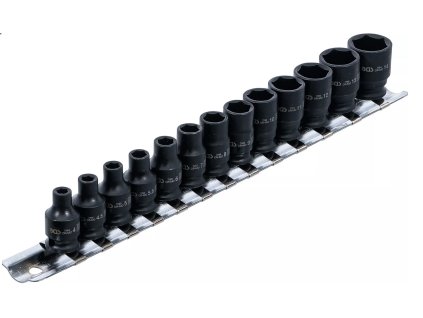 5296_BGS Sada nástrčných úderových kovaných hlavic 1/4" 4-14 mm, 13dílů