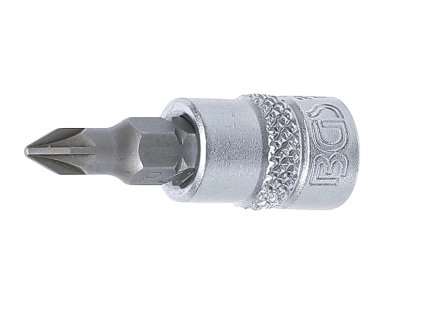 2490_BGS 1/4" gola ořech  hlavice zástrčná šroubovák PZ1, L37mm