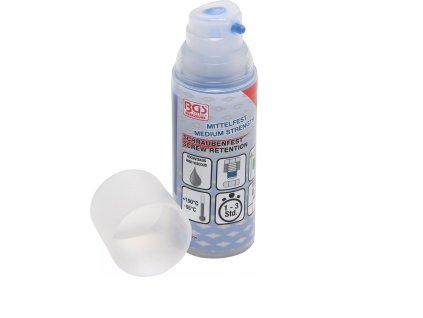 80604_BGS Technic Lepidlo na závity, zajišťovač šroubů a matic, modré, středně pevný, 50g