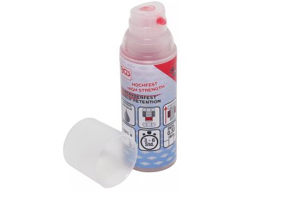 80616_BGS Technic Lepidlo na závity, zajišťovač šroubů a matic,červené, vysoce pevný, 50g