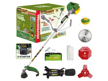 T4200EL PRO_Benzínový křovinořez s elektrickým startovaním Procraft T4200EL Pro