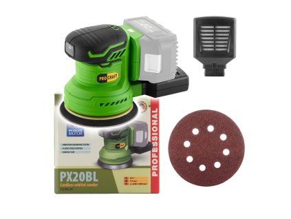 PX20BLBB_Excentrická aku bruska Procraft PX20BL (bez baterie a nabíječky)