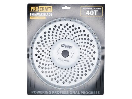 H/P-1_Nůž křovinořezu (kotouč) (D255*25.4) 40T zaoblený PROCRAFT