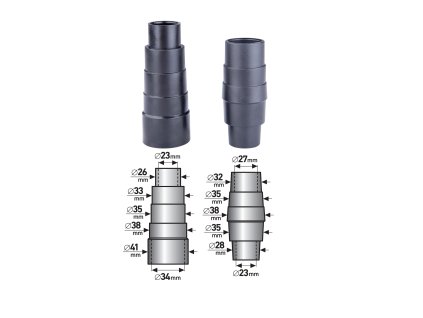 MA8807100_EXTOL PREMIUM adaptéry k odsávání, sada 2ks,  vnější průměr: 26-41/28-38mm