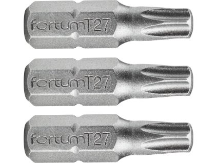 MA4741427_FORTUM Bit TORX, sada 3ks, T 27x25mm, S2 4741427