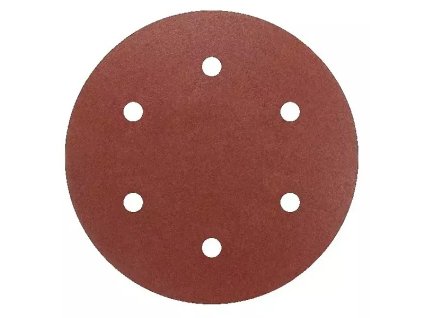DED7749C6_brusné papíry pro brusku na sádrokarton výsek průměr 225mm P240 balení 5 kusů, 6 děr