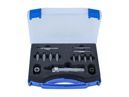 100-07901_CONDOR Šroubovák úderový rázový 1/2", bity 5/16" PL - PH - Inbus - Torx, adaptér, sada 14
