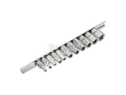 100-01782_CONDOR 1006 hlavice nástrčné 1/4" - 3/8", E-profil E4 - E20, sada 12 dílů, TORX-E