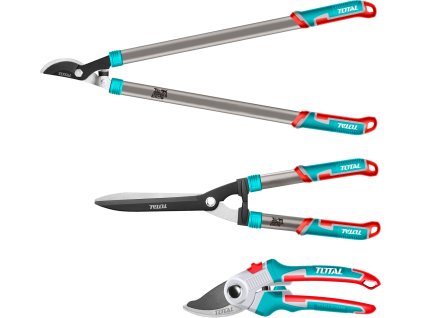 MATHT1576033_TOTAL Nůžky zahradnické, sada 3ks, industrial THT1576033