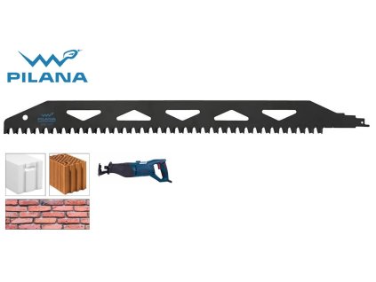 5295-500_PILANA plátek do pily ocasky s SK zuby, 500x50x2,5mm, na pórobeton porotherm cihla