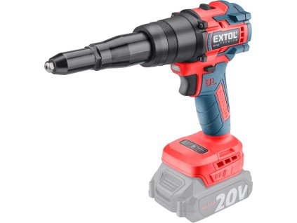 MA8891869_EXTOL PREMIUM Aku nýtovací pistole SHARE20V, BRUSHLESS, bez baterie a nabíječky 8891869