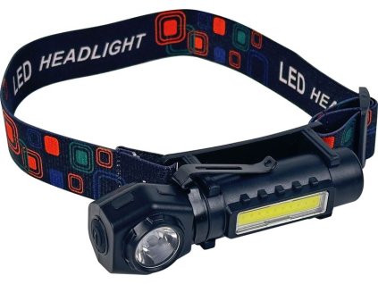 TR2175500_STREND PRO XL702 Čelovka XPE+COB, 5W, 1200mAh, 60+120lm, odjímatelná hlava, USB nabíjení