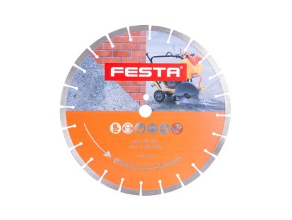 21327_FESTA Kotouč diamantový segmentový 350x3.5x25.4mm, Asfalt + beton, segment 10mm