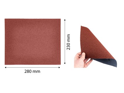 58T351_Graphite Brusné plátno arch 230x280mm P240, 1 ks