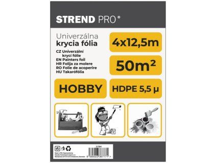 TR217841_STREND PRO Malířská krycí fólie 4x12,5m, 5,5µ hobby