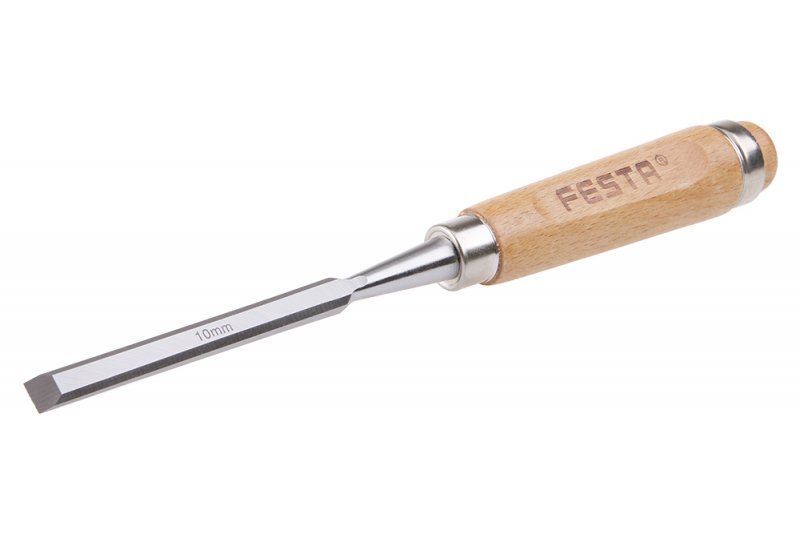 FESTA Dláto s bukovou rukojetí, kovaná čepel CrV, šířka 10mm 0.174 Kg NÁŘADÍ Sklad2 19492