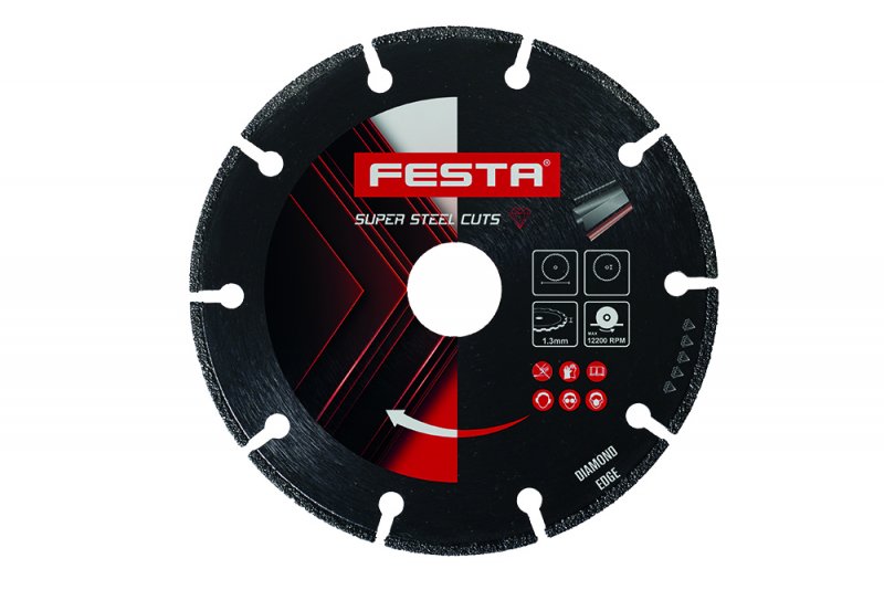 FESTA Diamantový kotouč řezný na kov 230x2,0mm, i nerez 0.69 Kg NÁŘADÍ Sklad2 21308