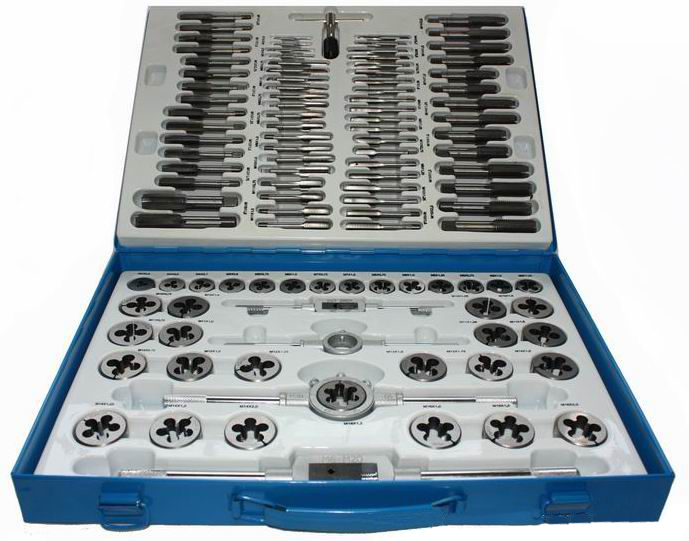 AWTOOLS Závitníky a očka sada M2-M18 sada 110 dílů klasický závit a jemný závit 6.9 Kg NÁŘADÍ Sklad2 AW20420