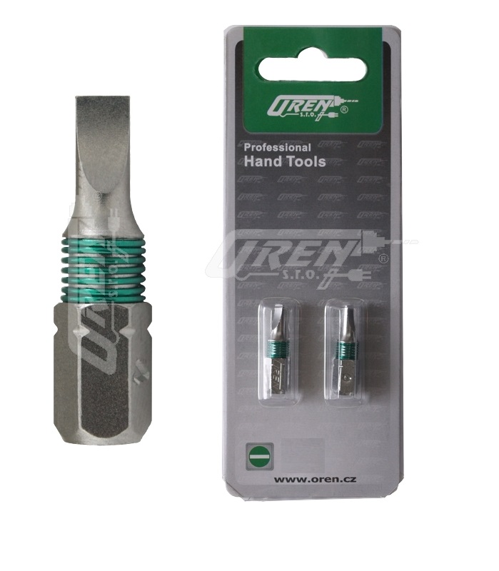 OREN bit SL6 plochý 6mm x 25mm 1/4", sada 2ks 0.025 Kg NÁŘADÍ Sklad2 BLC86025-6