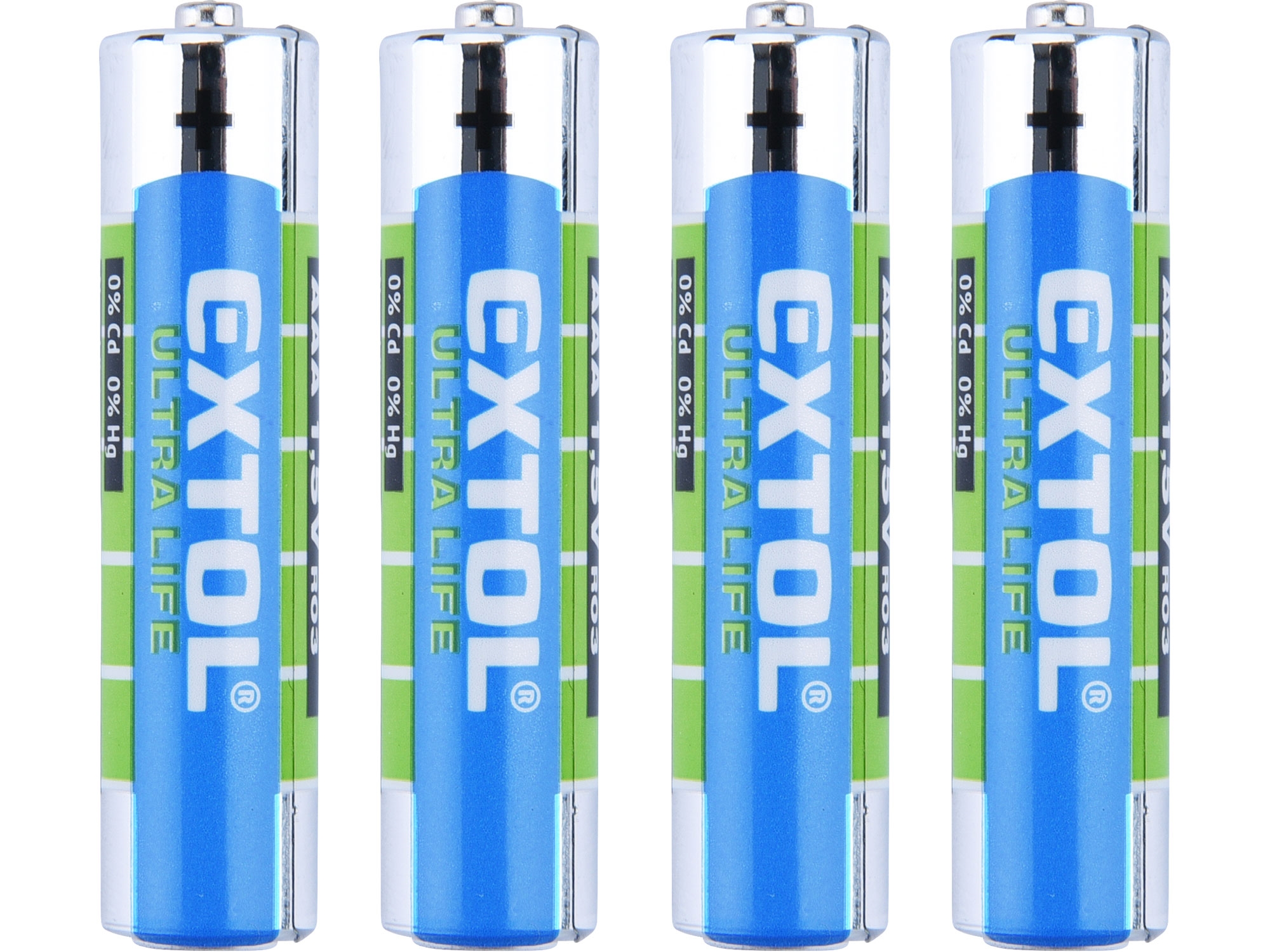 EXTOL ENERGY Tužkové baterie AAA 1,5V (LR03) ZnCl balení 4ks 0.043 Kg NÁŘADÍ Sklad2 MA42000