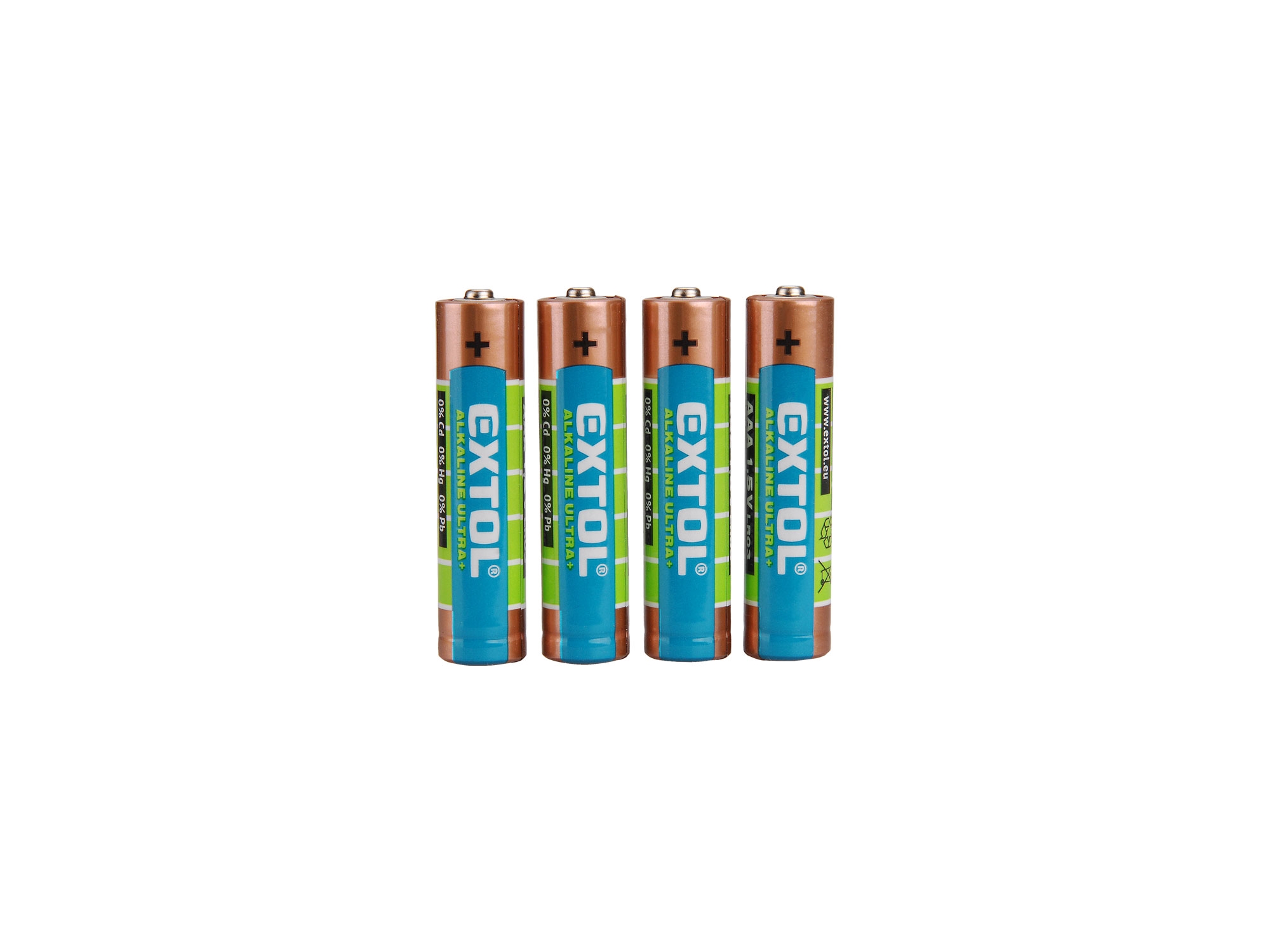 EXTOL ENERGY Tužkové baterie AAA 1,5V (LR03) alkalické, balení 4ks 0.058 Kg NÁŘADÍ Sklad2 MA42010
