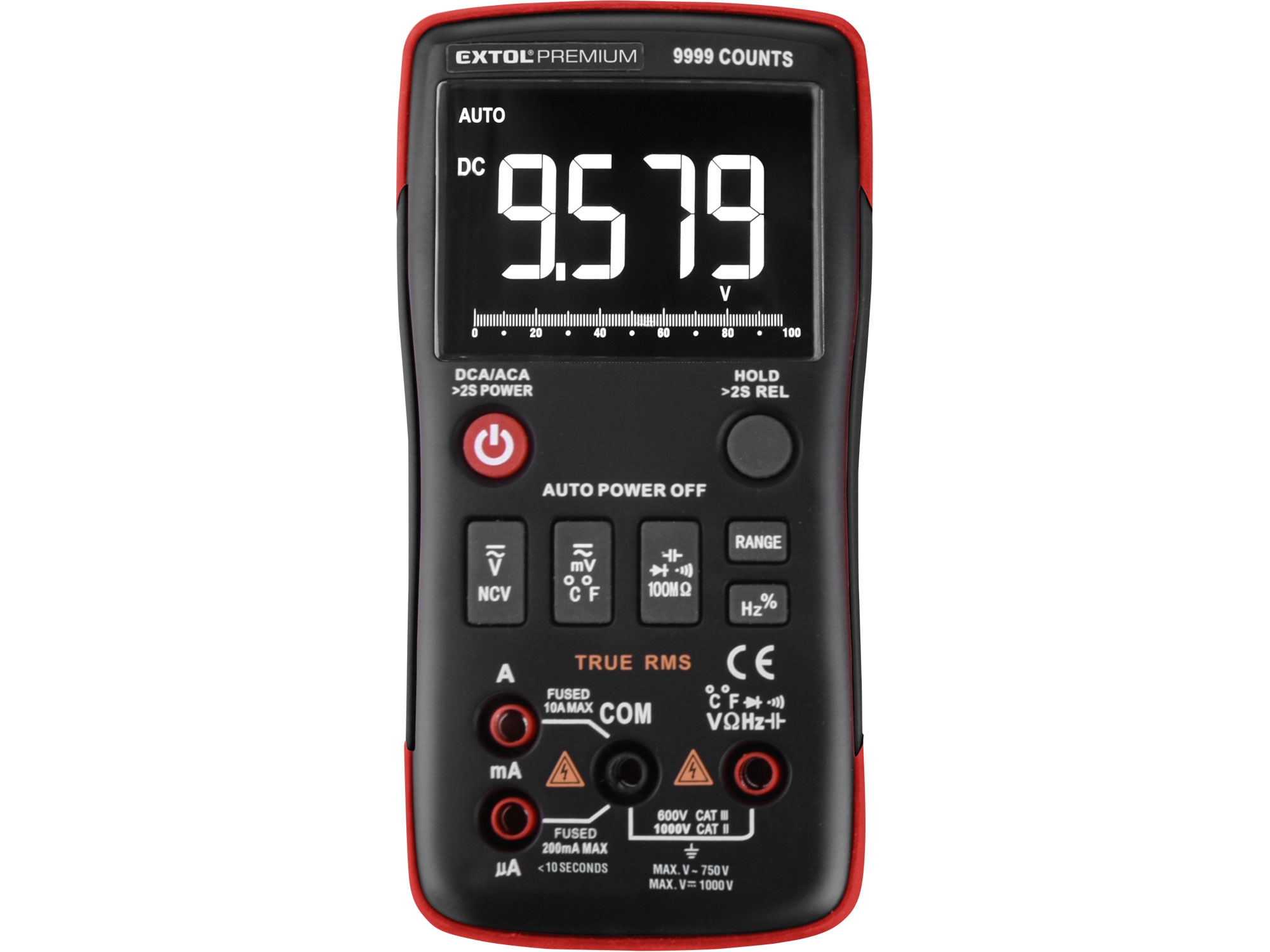 EXTOL PREMIUM multimetr digitální, inverzní displej, True RMS 0.542 Kg NÁŘADÍ Sklad2 MA8831251