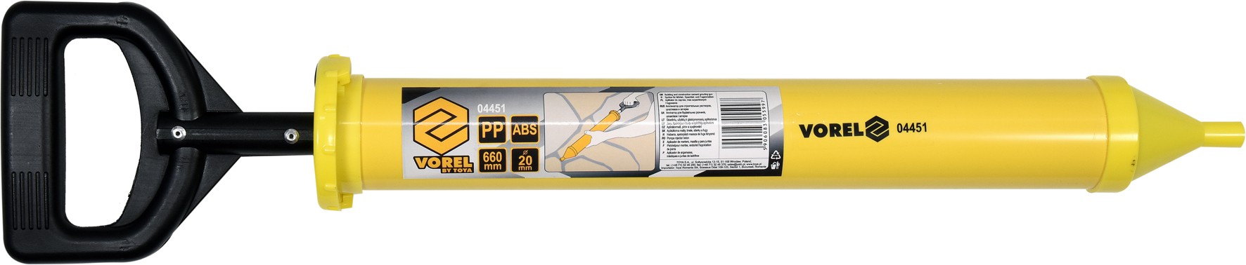 Vorel Výtlačná spárovací pistole špičatá hubice 0.771 Kg NÁŘADÍ Sklad2 TO-04451