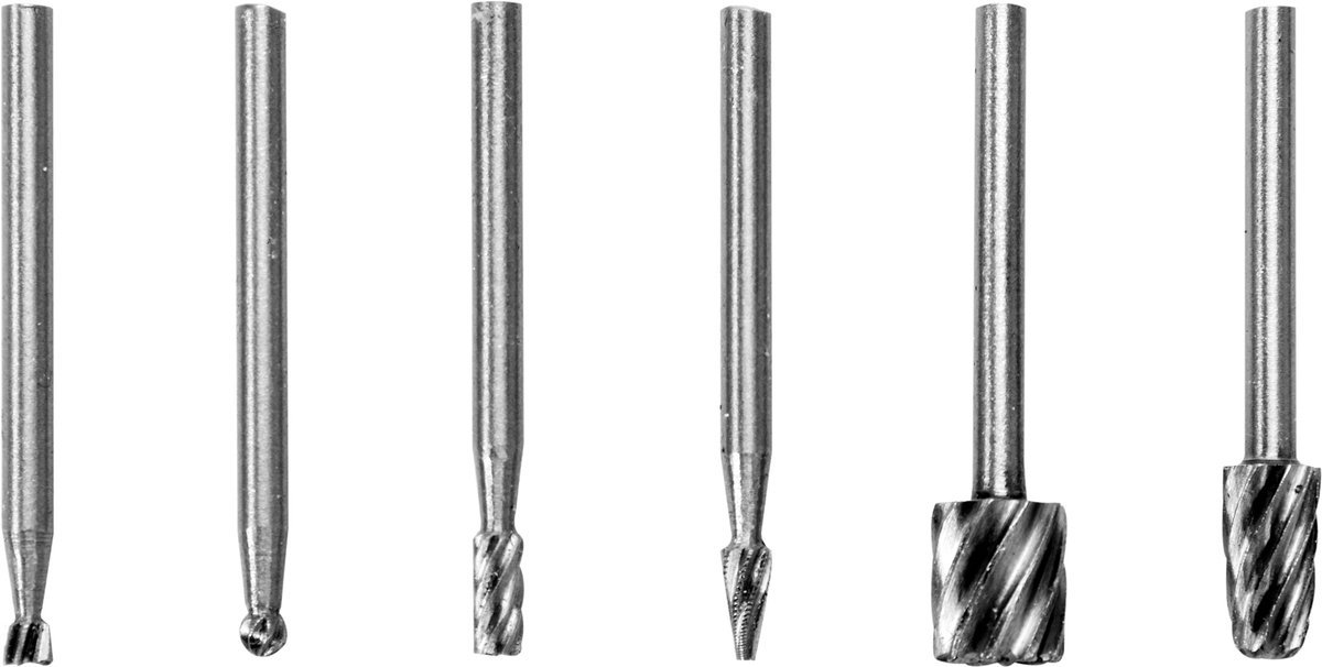 Příslušenství k přímé brusce, frézy na kov HSS 3,2mm, sada 6ks 0.05 Kg NÁŘADÍ Sklad2 TO-25405 1