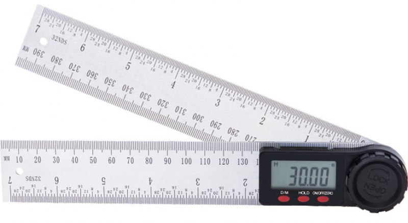 STREND PRO digitální úhloměr, pravíto 200mm 0.4 Kg NÁŘADÍ Sklad2 TR2211478