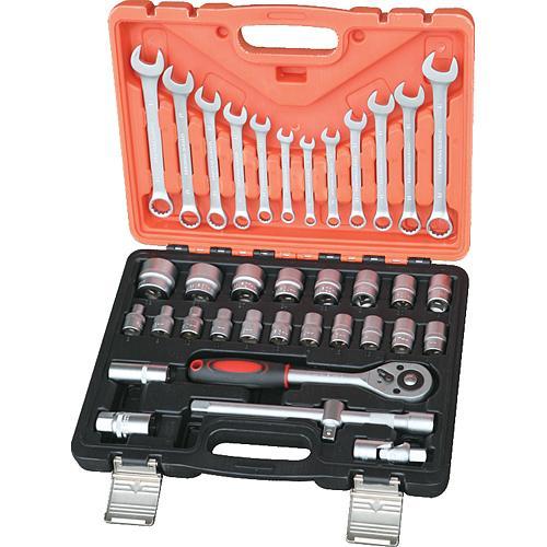 STREND PRO Gola sada hlavice klíče ráčna, 37 dílů, Ocel CrV 4.78 Kg NÁŘADÍ Sklad2 TR239673
