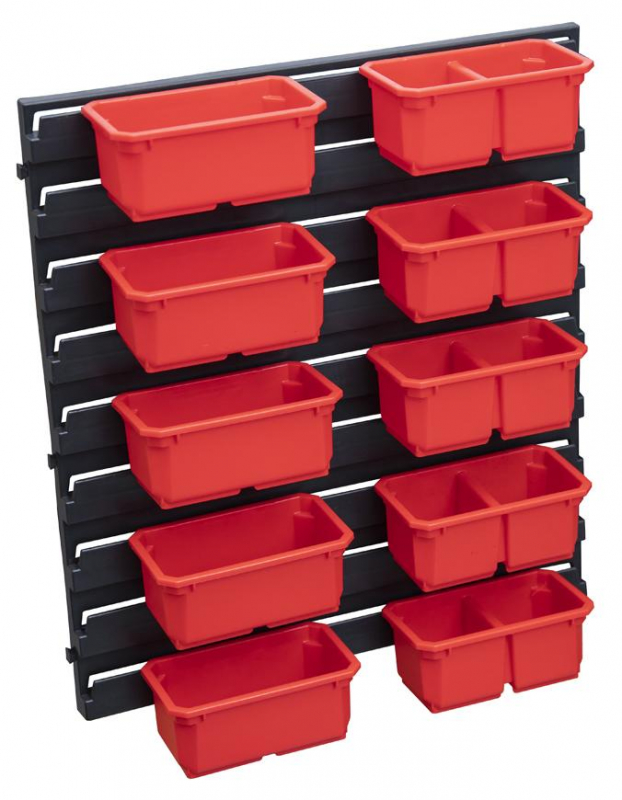 QBRICK® System ONE přihrádky pro organizer M a L  sada 10ks + držák na stěnu 0.9 Kg NÁŘADÍ Sklad2 TR239890 2