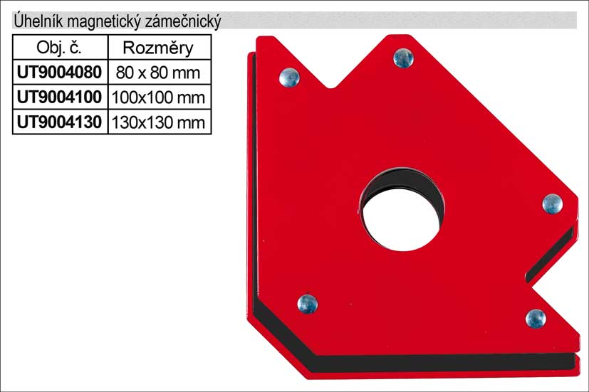 Úhelník magnetický 130x130mm ke svařování (TR222882) 1.17 Kg NÁŘADÍ Sklad2 UT9004130 2