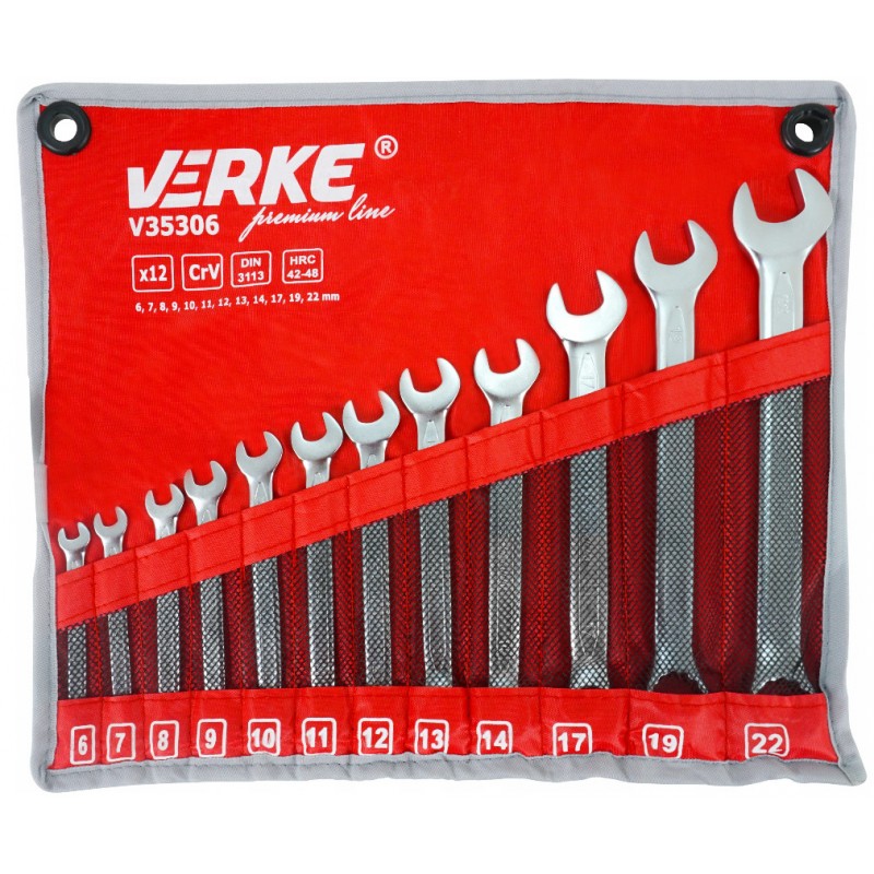 VERKE PREMIUM Klíče očkoploché sada 12 kusů 6-22mm V35306 1.1 Kg NÁŘADÍ Sklad2 V35306 2