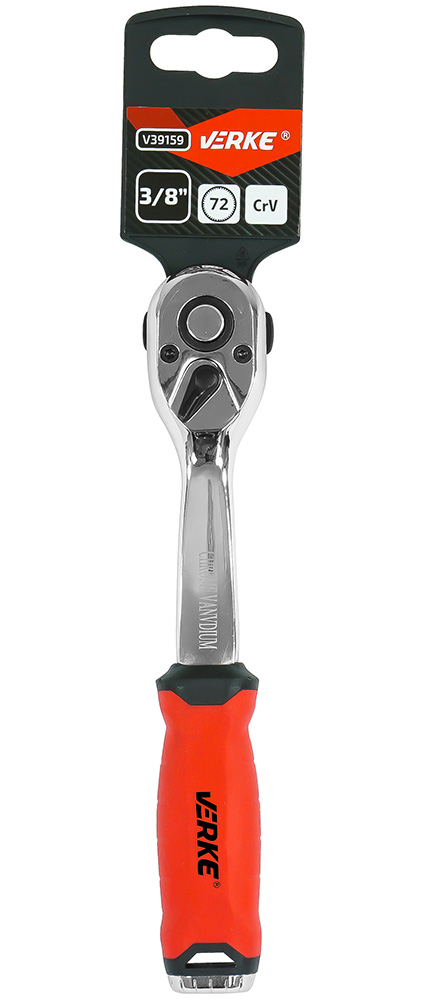 VERKE Gola ráčna 3/8" vyhnutá s páčkou, 72 zubů 0.3 Kg NÁŘADÍ Sklad2 V39159
