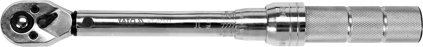 Momentový klíč ohybový 2,5-20 Nm 1/4"  Yato YT-07511 0.656 Kg NÁŘADÍ Sklad2 YT-07511 1