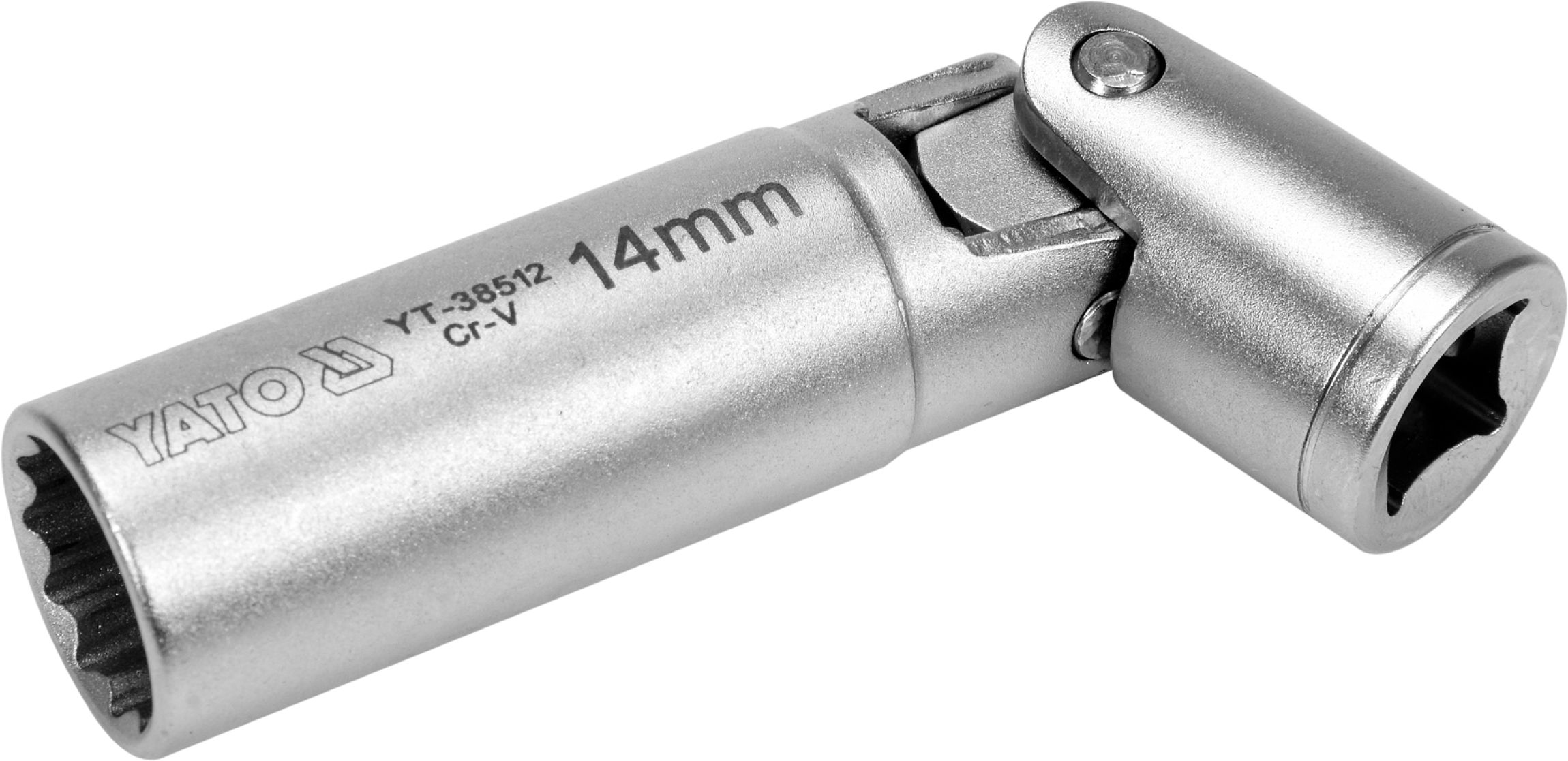 Gola ořech klíč na svíčky 14mm dvanáctihran 3/8" s kloubem 0.115 Kg NÁŘADÍ Sklad2 YT-38512