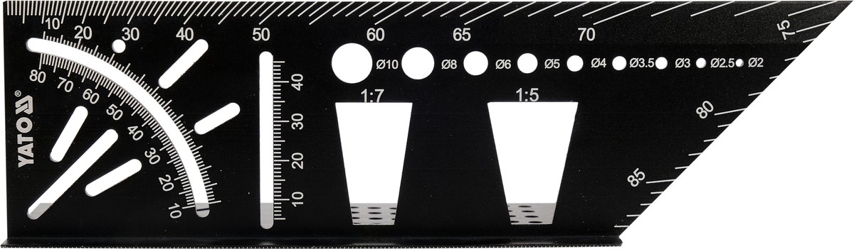 YATO Truhlářský - tesařský úhelník 3D 0.282 Kg NÁŘADÍ Sklad2 YT-70825 2